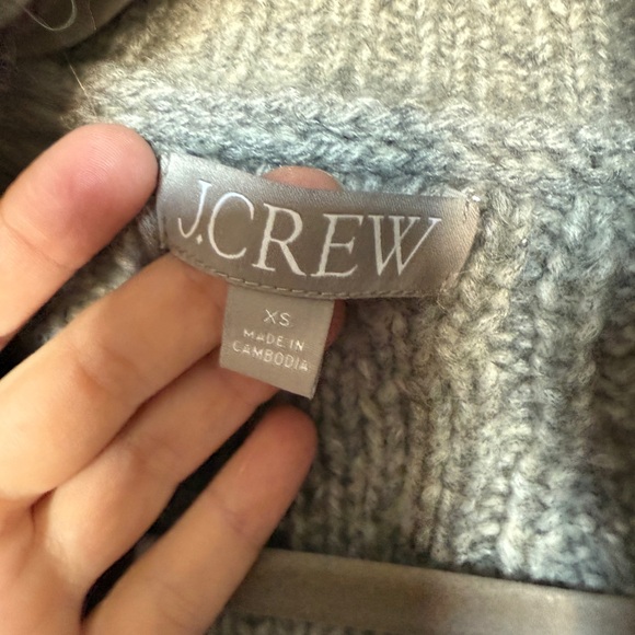 J. Crew Gray Cable Knit Cardigan - Picture 3 of 3